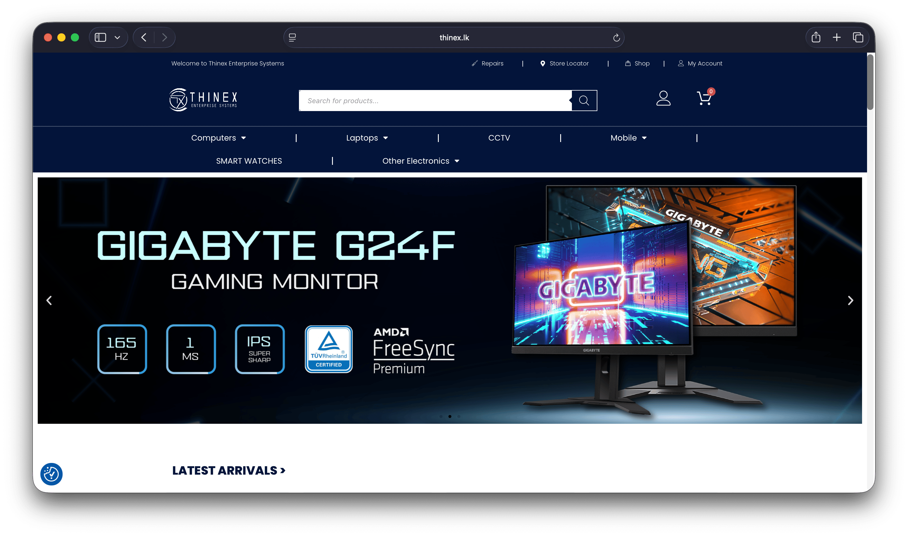 Launched Thinex E-commerce Platform